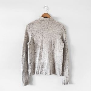 Madewell Light Gray Speckled Turtleneck Sweater